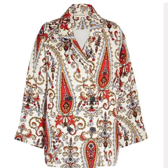 MARA HOFFMAN LEVINE PAISLEY QUILTED COAT S - Picture 5 of 5